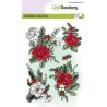 (1368)CraftEmotions clearstamps A6 - Christmas bouquet rose