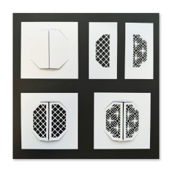 (ACC-DI-31645-A4)Clarity DECORATIVE PANEL WINDOWS & DOORS DIE SET & A4 MAGNETIC SHEET