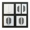 (ACC-DI-31645-A4)Clarity DECORATIVE PANEL WINDOWS & DOORS DIE SET & A4 MAGNETIC SHEET