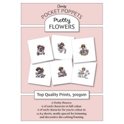 (ACC-CA-31642-XX)PRETTY FLOWERS - POCKET POPPETS CARD TOPPERS