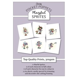(ACC-CA-31640-XX)PLAYFUL SPRITES - POCKET POPPETS CARD TOPPERS