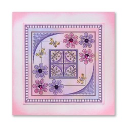 (ACC-CA-31635-XX)PAPER STITCH BY CLARITY - BUTTERFLIES & DAISIES EMBROIDERY CARD PACK