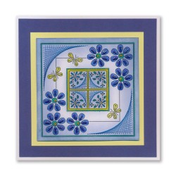 (ACC-CA-31635-XX)PAPER STITCH BY CLARITY - BUTTERFLIES & DAISIES EMBROIDERY CARD PACK