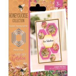 (NG-HS-MD-SWHC)Crafter's Companion Honeysuckle Metal Dies Sweet Honeycomb