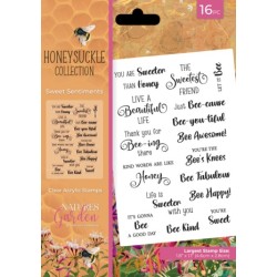 (NG-HS-CA-ST-SWSE)Crafter's Companion Honeysuckle Clear Stamp Sweet Sentiment
