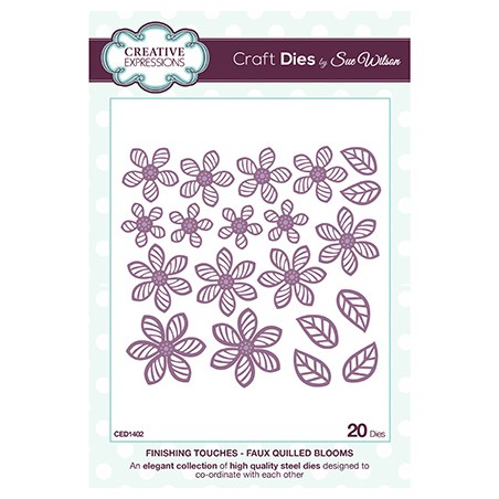 (CED1402)Craft Dies - Faux Quilled Blooms