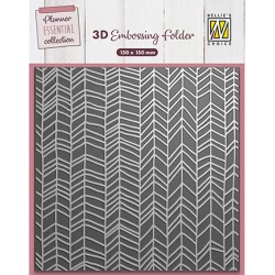 (EF3D090)Nellie's Choice Embossing Chevron