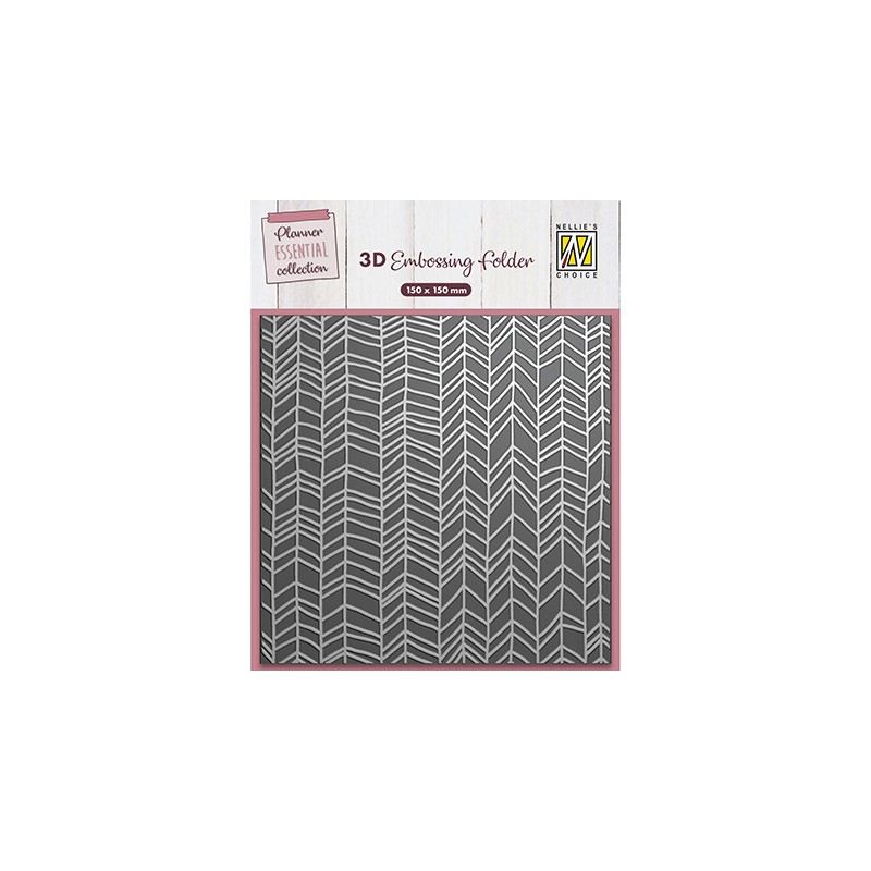 (EF3D090)Nellie's Choice Embossing Chevron