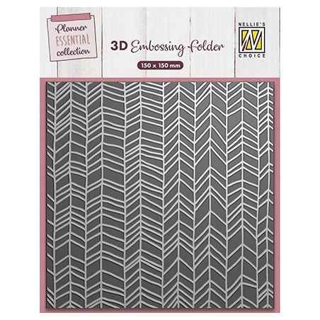 (EF3D090)Nellie's Choice Embossing Chevron