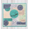 (EF3D090)Nellie's Choice Embossing Chevron