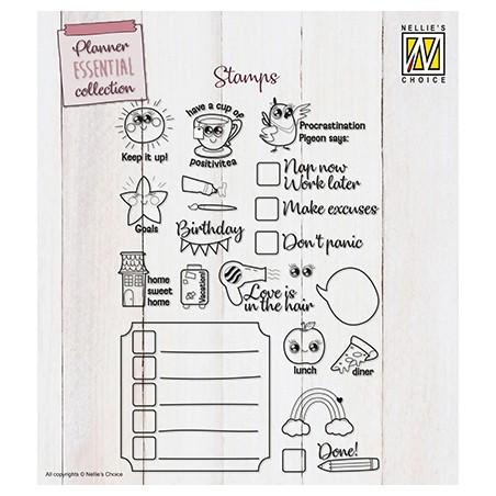 (NSCS015)Nellie`s Choice Clearstamp - To-do's & More