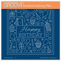(GRO-WO-42329-03)Groovi Plate A5 JAZZ'S HAPPY BIRTHDAY POUCH