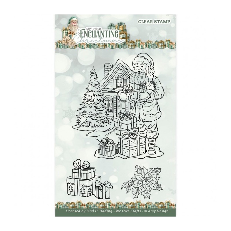 (ADCS10082)Clear Stamps - Amy Design - Enchanting Christmas - Santa