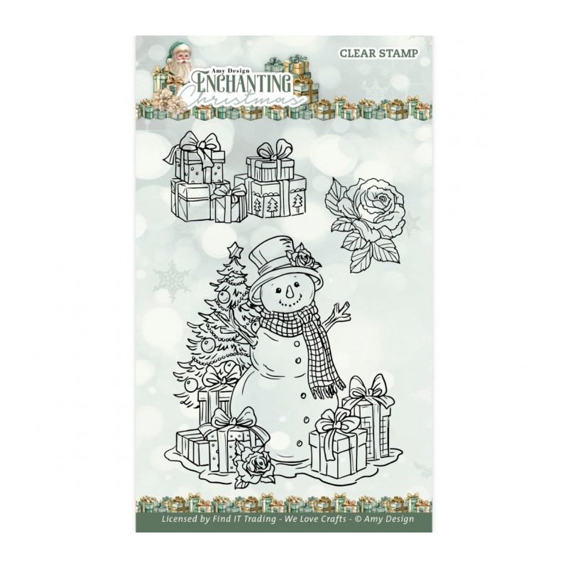 (ADCS10083)Clear Stamps - Amy Design - Enchanting Christmas - Snowman