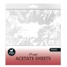 (SL-ES-ACS07)Studio Light Acetate sheet Snowy town, pine & verses Essentials nr.07