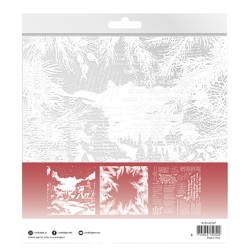 (SL-ES-ACS07)Studio Light Acetate sheet Snowy town, pine & verses Essentials nr.07