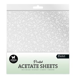 (SL-ES-ACS08)Studio Light Acetate sheet Snowflakes Essentials nr.08