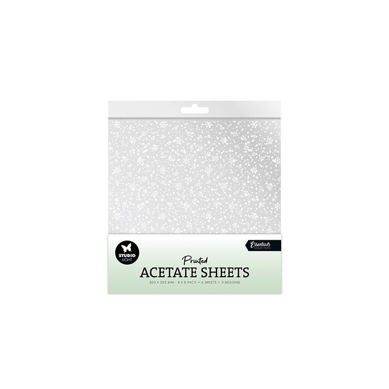 (SL-ES-ACS08)Studio Light Acetate sheet Snowflakes Essentials nr.08