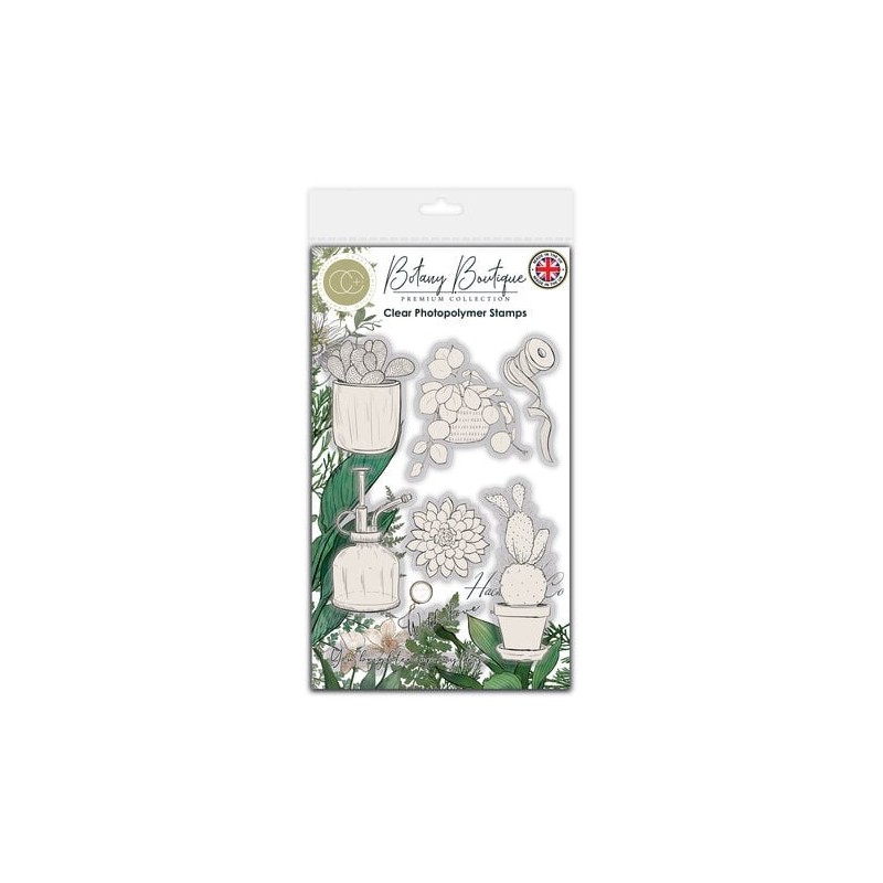 (CCSTMP092)Craft Consortium Botany Boutique Clear Stamps Cactus