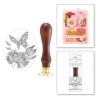 (WS3D-003)Spellbinders Peony Butterfly 3D Wax Seal Stamp