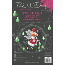 (PI247)Pink Ink Designs Twist & Sprout A5 Clear Stamps