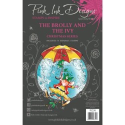 (PI250)Pink Ink Designs The Brolly & The Ivy A5 Clear Stamps