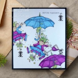 (PI250)Pink Ink Designs The Brolly & The Ivy A5 Clear Stamps