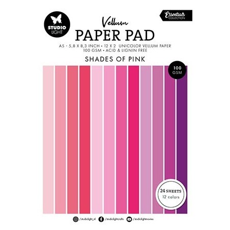 (SL-ES-VPP192)Studio light Vellum Paper Pad Unicolor paper Essentials nr.192