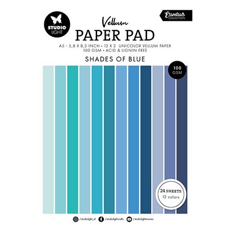 (SL-ES-VPP194)Studio light Vellum Paper Pad Unicolor paper Essentials nr.194