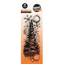 (SL-GR-STAMP678)Studio light clear stamp Winter pine tree Grunge Collection nr.678