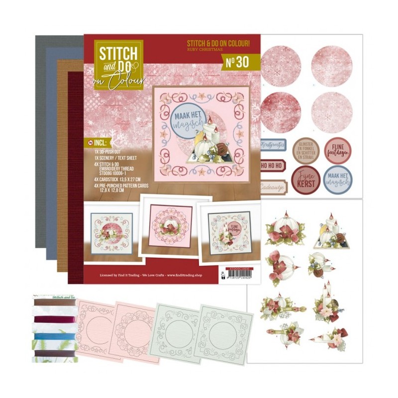 (STDOOC10030)Stitch And Do On Colour 30 - Ruby Christmas