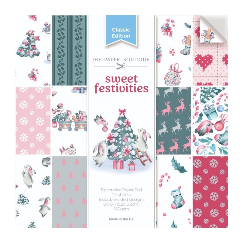 (PB2131)The Paper Boutique Sweetest Festivities 6x6 Decorative Paper Pad