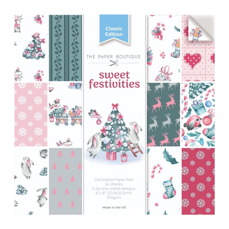 (PB2132)The Paper Boutique Sweetest Festivities 8x8 Decorative Paper Pad