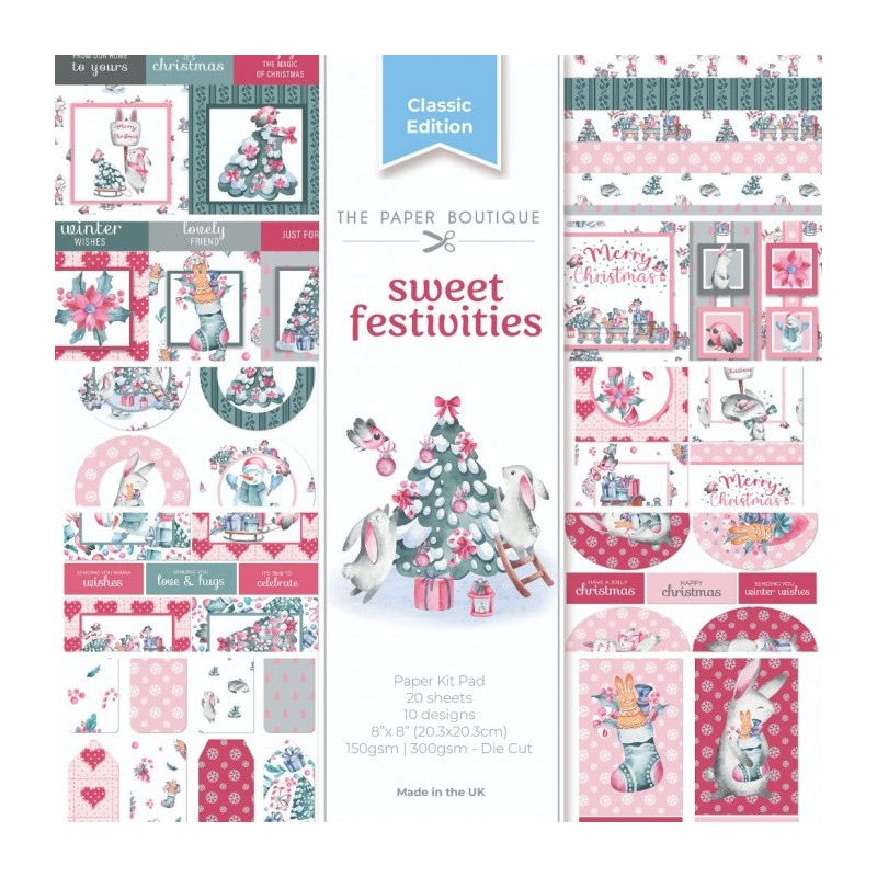 (PB2134)The Paper Boutique Sweetest Festivities 8x8 Paper Kit Pad