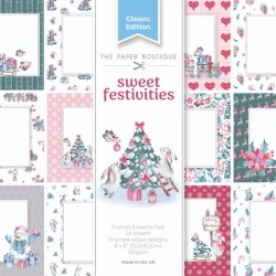 (PB2136)The Paper Boutique Sweetest Festivities Frames And Insert Papers For 6x6 Cards