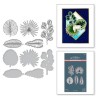 (BP155)Spellbinders Tropical Leaves Press Plate & Die Set