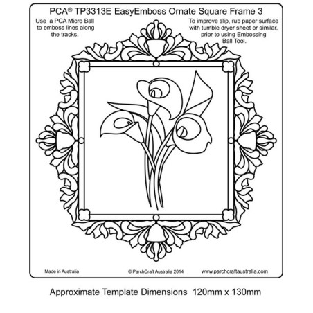 (TP3313E)EMBOSSING EasyEmboss Ornate Square Frame 3