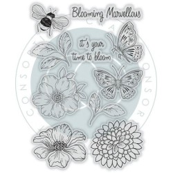 (CCDSTMP001)Craft Consortium Spring Gardens Clear Stamps