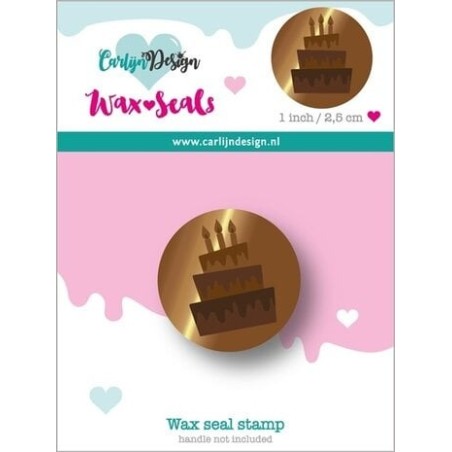 (CDWX-0078)Carlijn Design Wax Seal Stamper 49 Taart