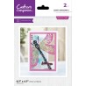 (CC-MD-CAD-DADR)Crafter's Companion Taking Flight Create-a-Card Dies Dainty Dragonfly