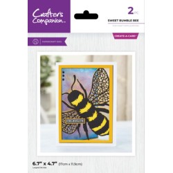 (CC-MD-CAD-SWBB)Crafter's Companion Taking Flight Create-a-Card Dies Sweet Bumble Bee