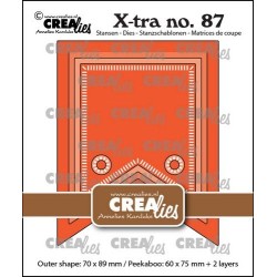 (CLXTRA87)Crealies Xtra Peek a boo Fishtail Banner max. 70x89mm