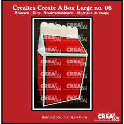 (CCABL06)Crealies Create A Box Large Milk carton Large finished: 8x14,5x8 cm