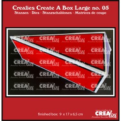 (CCABL05)Crealies Create A Box Large Piece of Cake Large finished: 9x17x6,5 cm