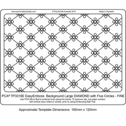 (TP3316E)EMBOSSING EasyEmboss Large Diamond with 5 Circles FINE