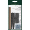 (FC-112996)Faber Castell Pitt Charcoal set compressed and natural charcoal with accessoires