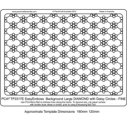 (TP3317E)EMBOSSING EasyEmboss Large Diamond with Daisy Circles F