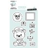 (CCL-FR-STAMP709)Studio light clear stamp EN Made with love Friendz nr.709