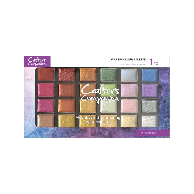 (CC-SHWAPAL-MB)Crafter's Companion Shimmer Watercolour Palette Moonbeam