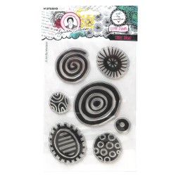 (ABM-SI-STAMP714)Studio light clear stamp Circle Salad Signature Collection nr.714